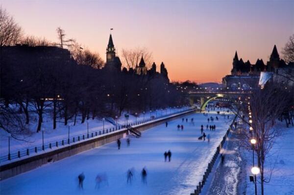 Skating in the Rideau Canal – a UNESCO World Heritage site