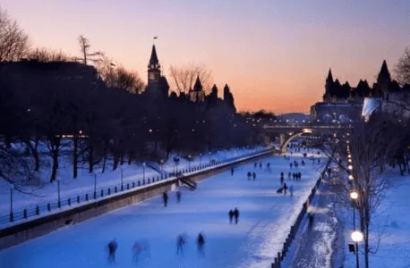 Skating in the Rideau Canal